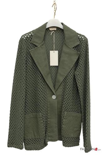 Jacke aus Baumwolle mit Knöpfen mit Taschen - ph 2