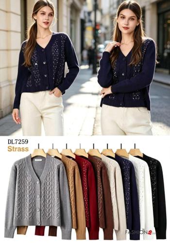 Cardigan with buttons with rhinestones - ph 2
