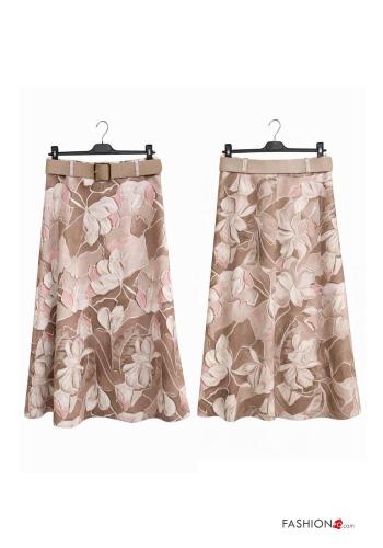 hoher Taille Rock mit Gürtel - ph 2