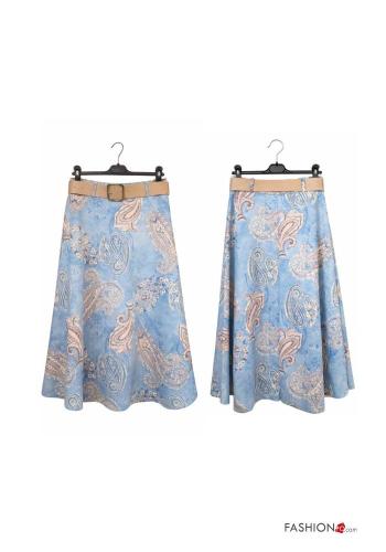 hoher Taille Rock mit Gürtel - ph 2