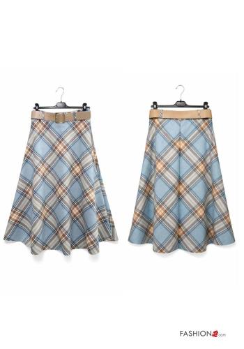 hoher Taille Rock mit Gürtel - ph 2