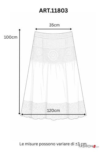 Falda de Algodón bordado inglés - ph 3