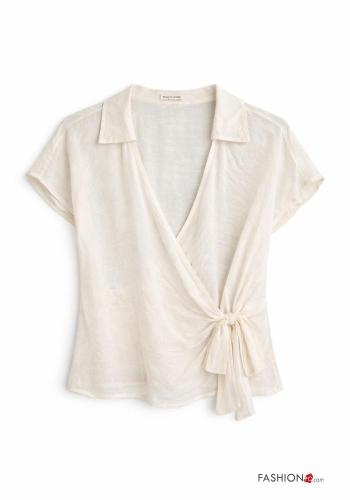 Chemise à col en V - ph 4