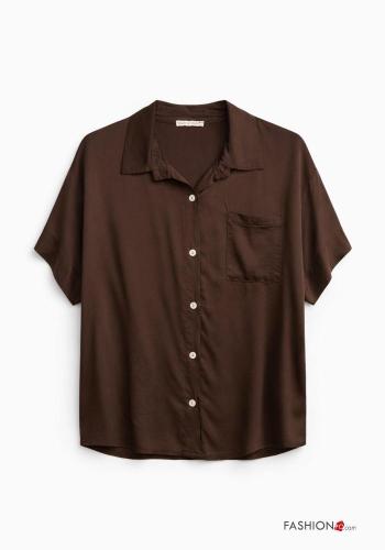 Camisa satén con bolsillos - ph 2