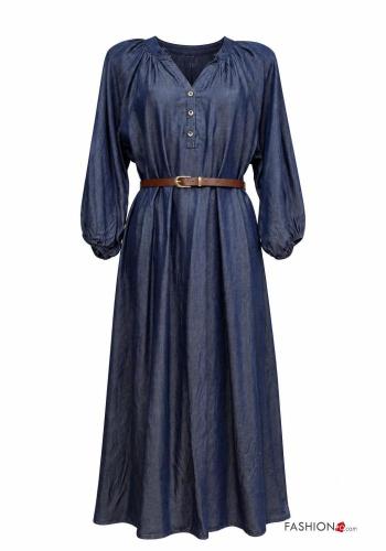 Dress with belt with buttons - ph 2