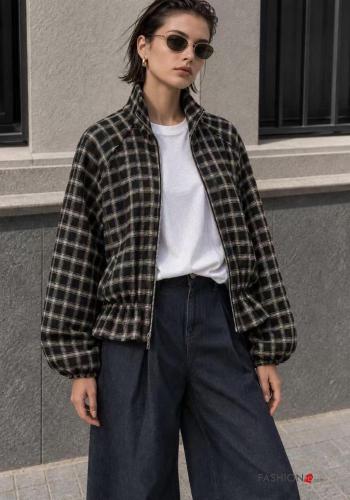 Cotton Jacket with pockets with zip - ph 3