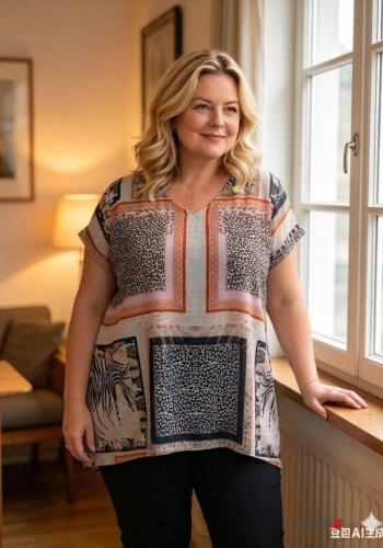 Top manga corta Estampado Artístico - ph 3