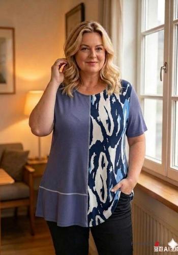 Creative print short sleeve Top - ph 2