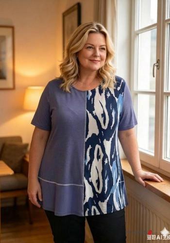 Creative print short sleeve Top - ph 3