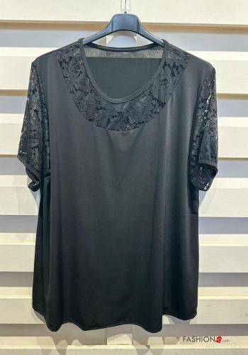 T-shirt encaje manga corta Estampado colorido - ph 4