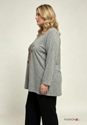 long sleeve crew neck Sweater - ph 2
