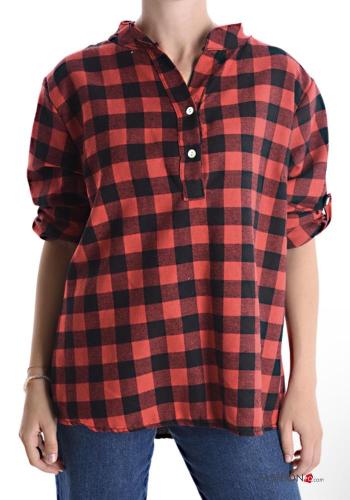 Blusa Estampado Vichy con botones - ph 2