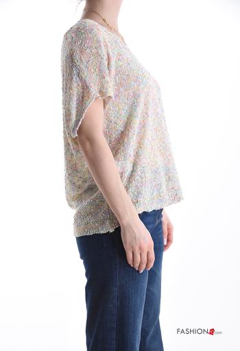 Jersey manga corta con cuello en v - ph 3