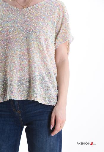 Jersey manga corta con cuello en v - ph 4