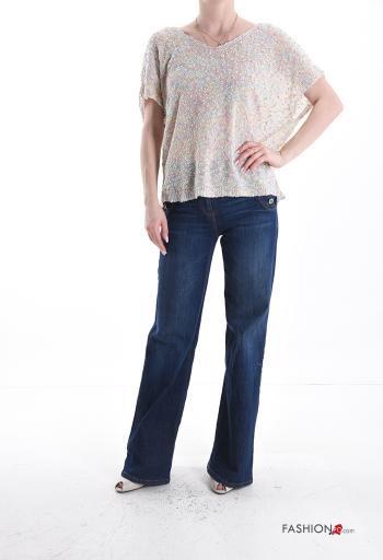 Jersey manga corta con cuello en v - ph 5