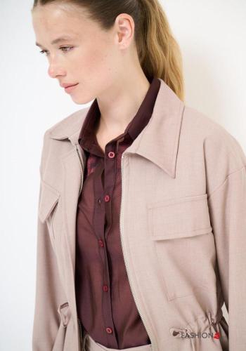 Giacca con colletto con zip con coulisse - ph 2