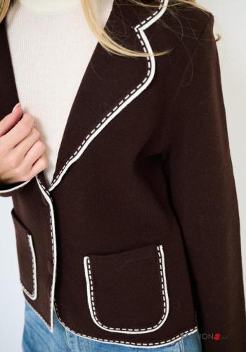 Veste en Mélange de Laine à broderie - ph 2