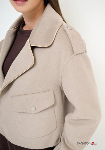 Blouson Style Motard en Mélange de Laine - ph 2