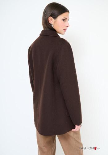 Veste en Mélange de Laine croisé - ph 2