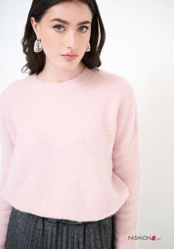 Camisola em Lã mista manga comprida gola redonda - ph 2