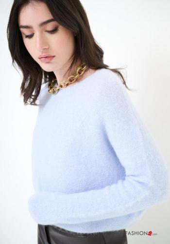 Camisola em Lã mista manga comprida gola redonda - ph 2