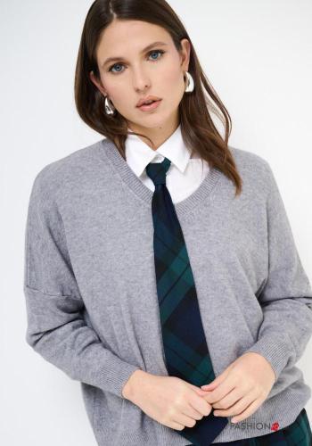 Maglione maniche lunghe scollo a V - ph 2