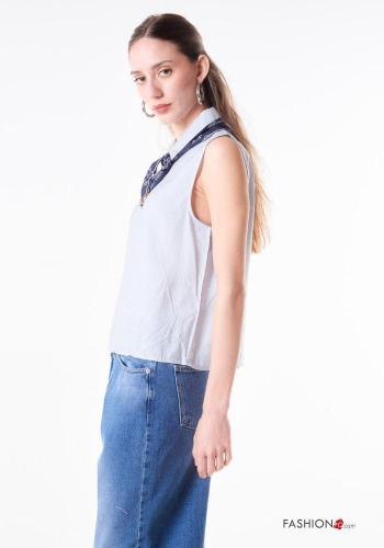 Top de Algodón sin mangas con cuello - ph 2