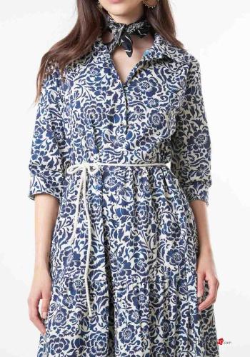 Floral Cotton Dress with sash - ph 2
