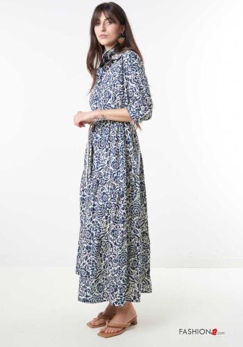 Floral Cotton Dress with sash - ph 3