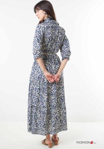 Floral Cotton Dress with sash - ph 4