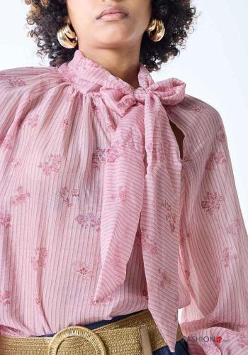 Camisa Estampado Floral con lazo - ph 2