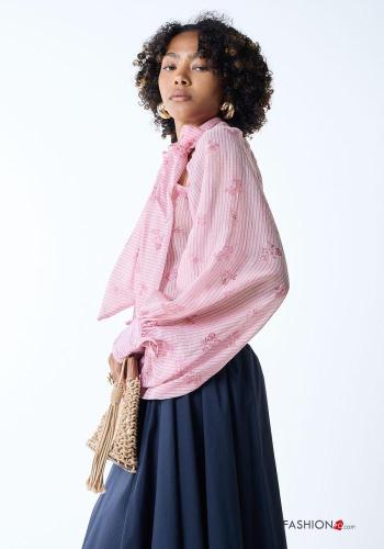 Camisa Estampado Floral con lazo - ph 3