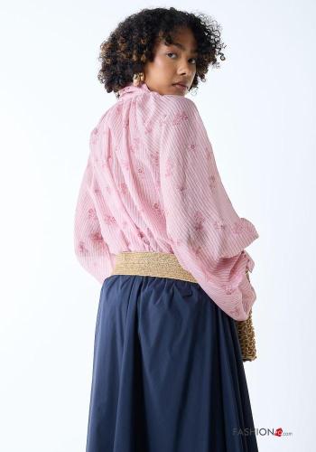 Camisa Estampado Floral con lazo - ph 4