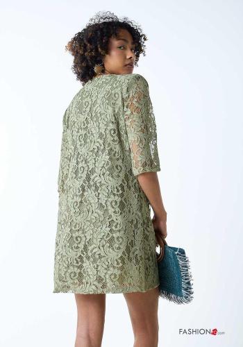 Vestido encaje corto Estampado Floral - ph 4