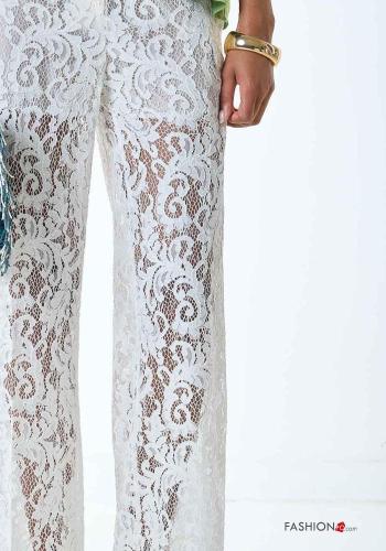 Pantalones encaje Estampado Floral - ph 2