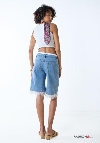 Shorts de Algodón encaje tela vaquera - ph 4
