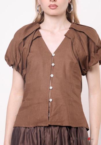 Camisa em Linho gola V - ph 2