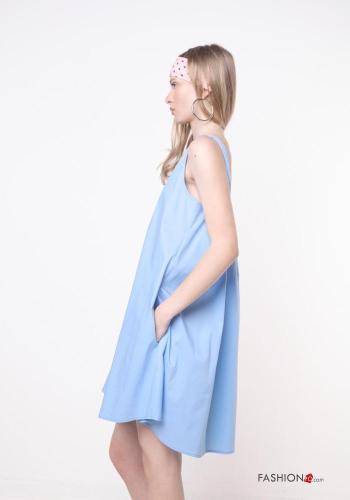 Vestido em Algodão sem mangas gola redonda - ph 2