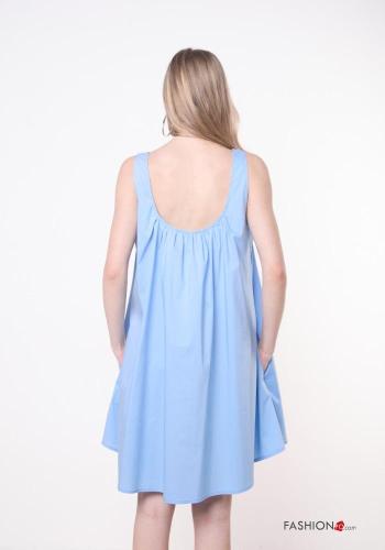 Vestido em Algodão sem mangas gola redonda - ph 3