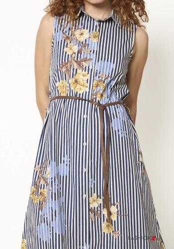 Striped Cotton Dress with belt - ph 2