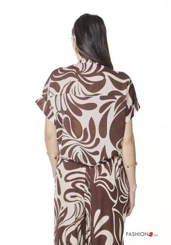 Abstract print short sleeve Shirt - ph 3
