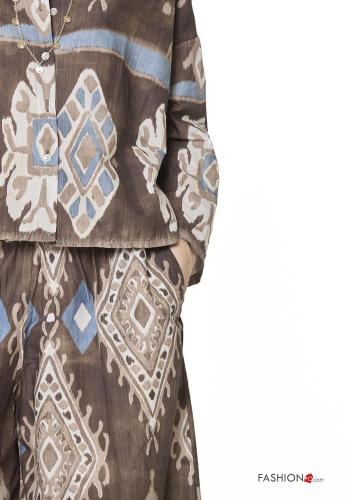 Batik print Cotton Trousers with pockets - ph 2