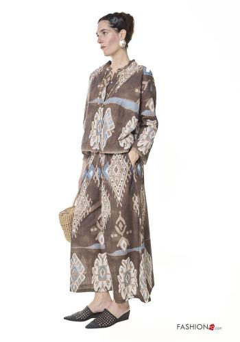 Batik print Cotton Trousers with pockets - ph 3