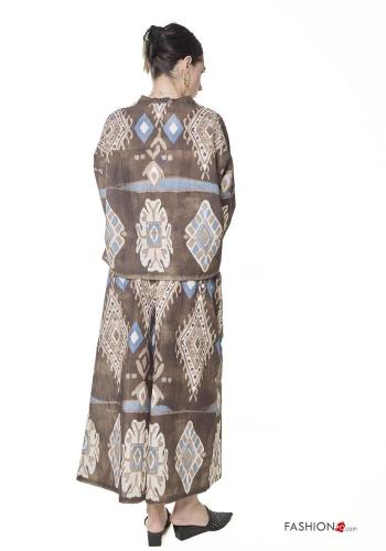 Batik print Cotton Trousers with pockets - ph 4