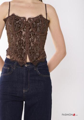 lace trim backless Top - ph 2