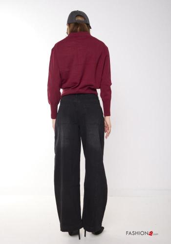 denim Cotton Jeans with buttons with pockets - ph 3