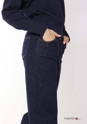 denim Cotton Jeans with buttons with pockets - ph 3