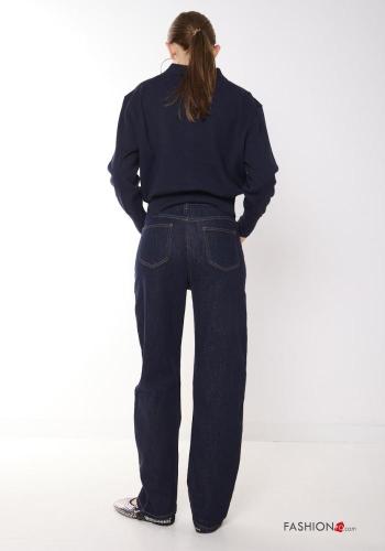 denim Cotton Jeans with buttons with pockets - ph 4