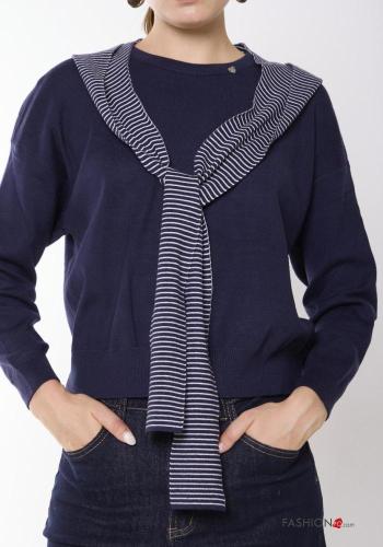 Striped Wool Mix Sweater with hood - ph 5