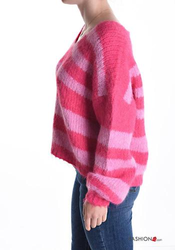 Camisola em Lã mista gola V - ph 3